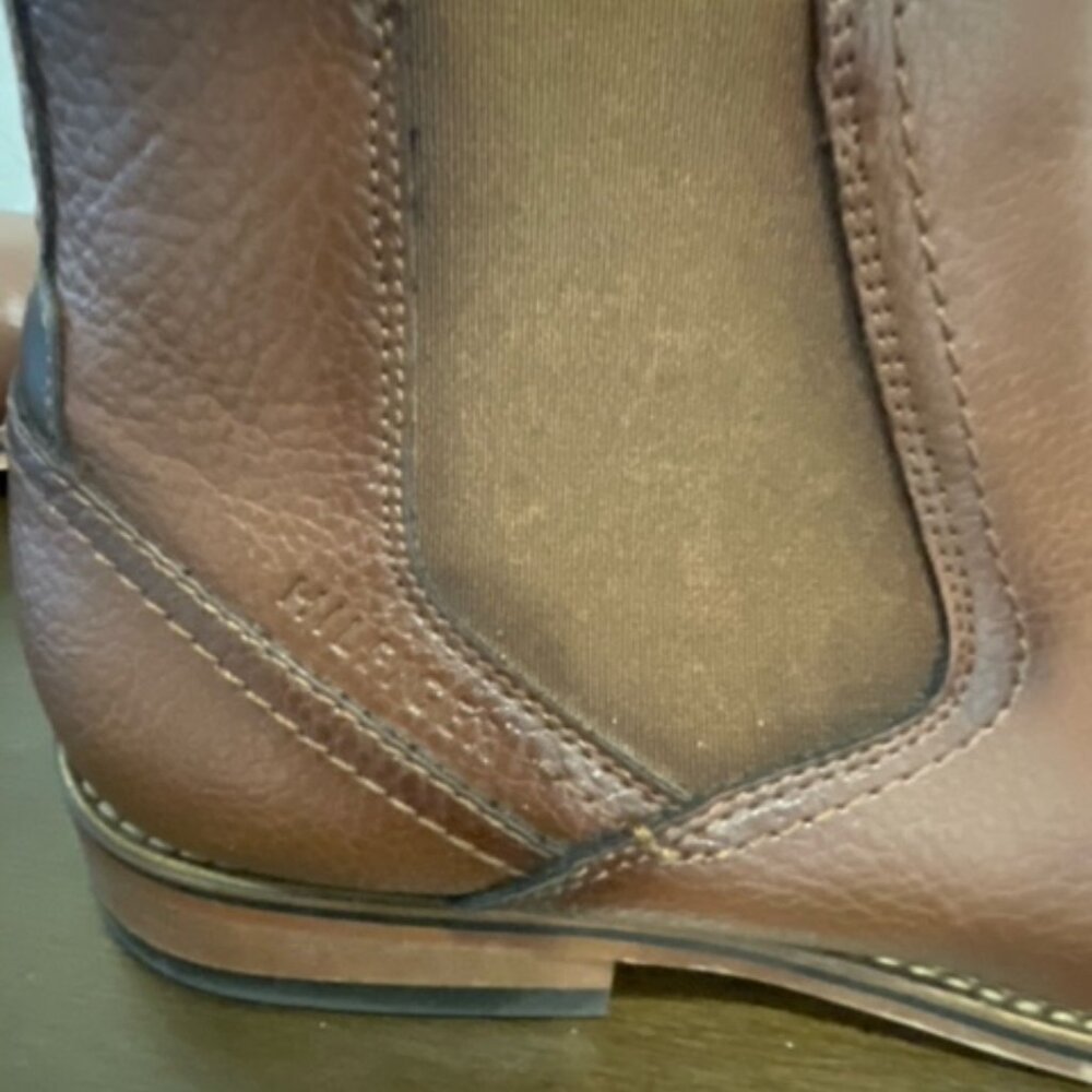 Tommy Hilfiger Ankle Boots Mens brown pull on short boots 9.5 NWT - Picture 6 of 7